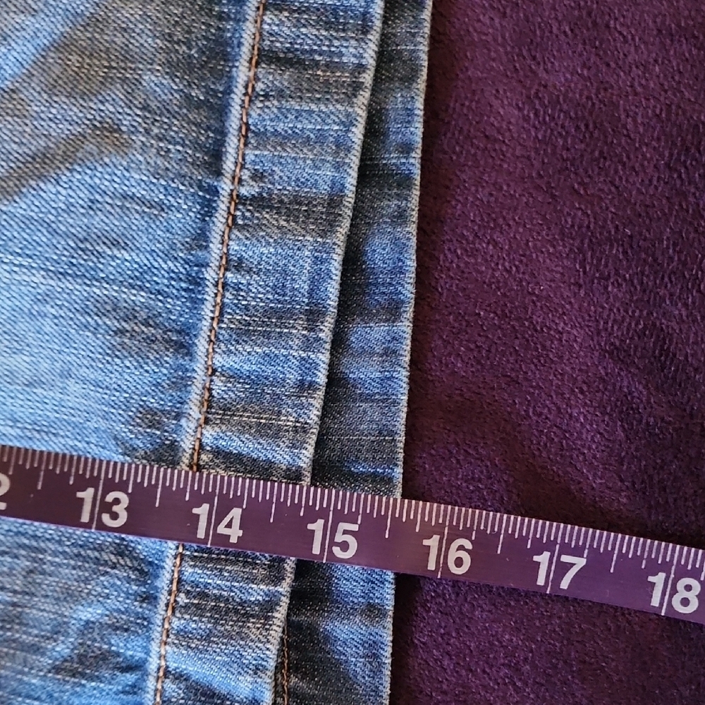 Old Navy Trendy Blue Denim Mini Skirt sz 18 - Picture 5 of 6